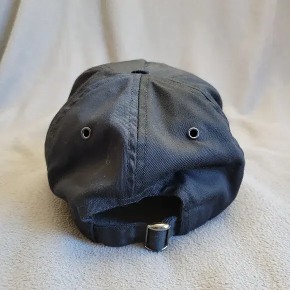 HARLEY DAVIDSON Hat Cap Black Sturgis SD Script Logo Adjustable Breathable Buckl - Picture 4 of 7